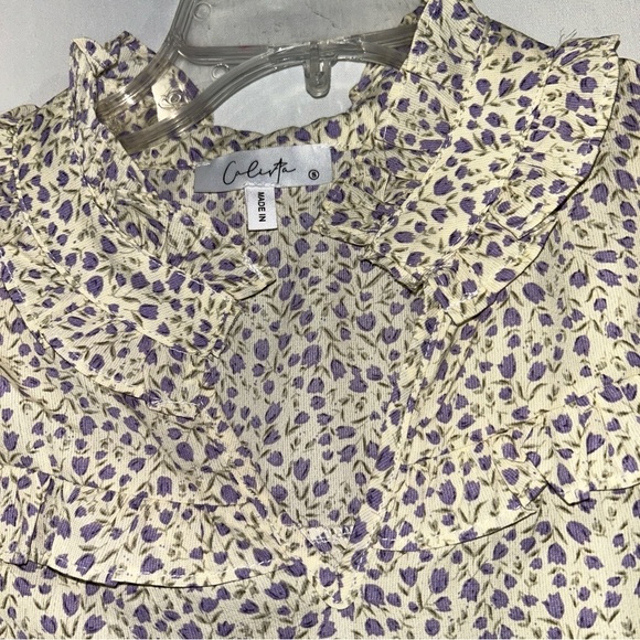 Calivta Floral Blouse Women’s Small - Picture 2 of 6
